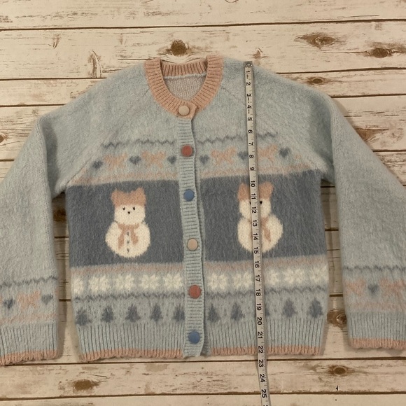 Sunset Park Button Down Snowman Cardigan Cardigan - Picture 3 of 11